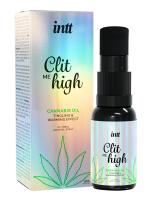 Intt Clit Me On High Cannabis Oil - Согревающий жидкий вибратор для клитора, 15мл
