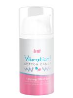 Intt Vibration Cotton Candy - Жидкий интимный гель с эффектом вибрации Сахарная вата,15 мл
