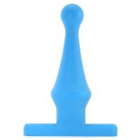 Bum Buddies Tease My Tush Advanced Silicone Anal Plug - анальная пробка, 14.5х4.3 см (голубой)