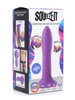 Squeeze-It - гибкий силиконовый фаллоимитатор, 13.5х3.1 см