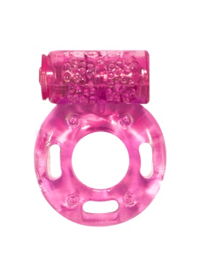 Lola Games Rings Axle-pin pink - Эрекционное кольцо с вибрацией, 4,5х1,3 см (розовый) 