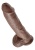 Pipedream King Cock 10" With Balls - Реалистичный фаллоимитатор с мошонкой на присоске, 25.4х5 см (коричневый)