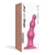 Strap-On-Me Dildo Plug Beads Framboise Metallic L - Фаллоимитатор, 14,8 см (розовый)