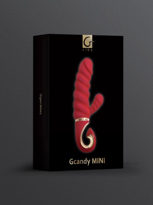 Миниатюрный вибратор-кролик с витым стволом GCandy Mini, 19х3.7 см