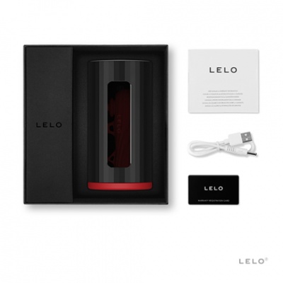 Lelo F1S V2x - Инновационный сенсорный мастурбатор, 14.4х7.1 см (красный)