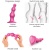 Strap-On-Me Dildo Plug Beads Framboise Metallic S - Фаллоимитатор, 12,8 см (розовый) 