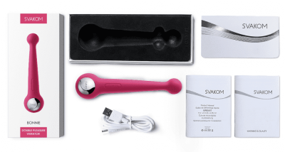 Svakom Bonnie - Гнущийся вибратор для точки G, 19.8х4.8 см (розовый)