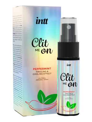 Intt Clit Me On Peppermint - Охлаждающий жидкий вибратор для клитора с мятным вкусом, 12 мл