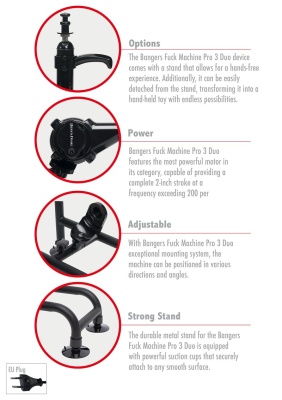 Bangers Fuck Machine Pro 3 Duo - мощная секс машина 200 ударов в минуту 
