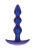 Toy Joy The Bold Beaded Vibr Anal Plug - анальная виброёлочка с дистанционным управлением, 16х3.7 см (синий)