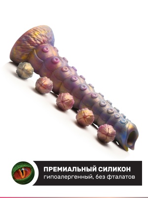 Рельефный дилдо, 22.9х6.1 см