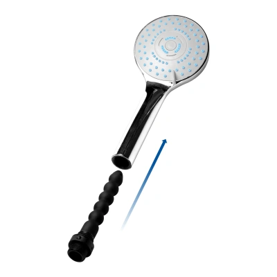 Clean Stream - лейка для душа с силиконовой насадкой для клизмы, 12.7х1.8 см