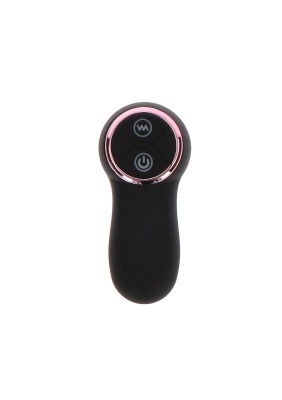 Toy Joy The Bold Beaded Vibr Anal Plug - анальная виброёлочка с дистанционным управлением, 16х3.7 см (синий)