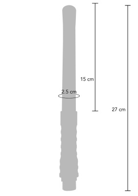 Toy Joy The Geyser Anal Douche - анальная насадка для душа, 27х2.5 см (синий)