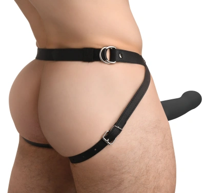 Size Matters - полый страпон фаллопротез с вибрацией, 16х4.3 см