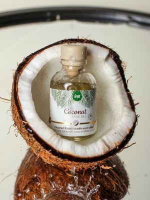 Intt Coconut Massage Gel - Массажный гель с согревающим эффектом и вкусом кокоса, 30 мл