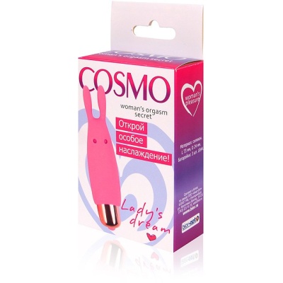 Cosmo - Мини-вибратор для клитора и сосков, 7,3х2,4 см (розовый) 