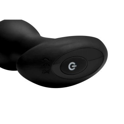 Rimmers Gyro - анальная вибропробка с вращением и дистанционным управлением, 13.7х4 см 