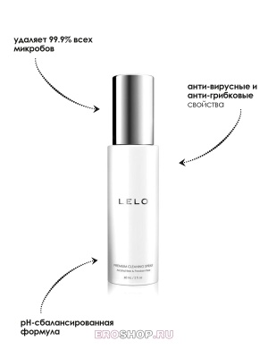 Антибактериальный очищающий спрей LELO, 60 мл