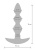 Toy Joy The Bold Beaded Vibr Anal Plug - анальная виброёлочка с дистанционным управлением, 16х3.7 см (синий)