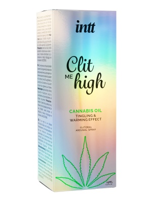 Intt Clit Me On High Cannabis Oil - Согревающий жидкий вибратор для клитора, 15мл