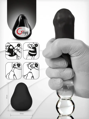 Gegg Black - Мастурбатор яйцо, 6.5х5 см