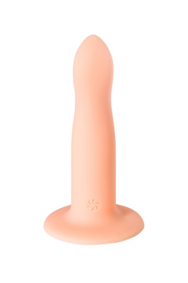 Lola Games Flow Emotional гладкий силиконовый фаллоимитатор на присоске, 13х2.9 см (телесный) 