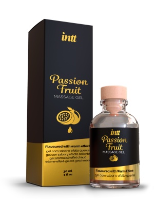 Intt Passion Fruit Massage Gel - Съедобный гель для интимного массажа, 30 мл (маракуйя)