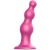 Strap-On-Me Dildo Plug Beads Framboise Metallic S - Фаллоимитатор, 12,8 см (розовый) 