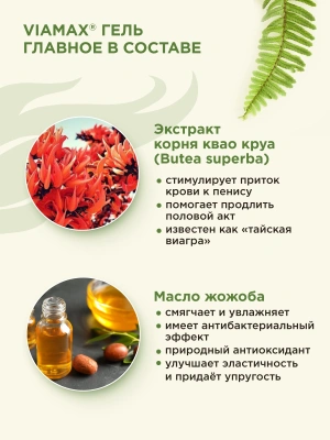 Гель для усиления эрекции и увеличения объема пениса Maximum Gel, 50 мл - Viamax