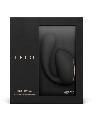 Lelo - Ida Wave Black - Вибромассажер с управлением через приложение, 9.3 см (чёрный) 