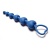 Love Beam Core - Анальная цепочка с кольцом, 19х3.2 см. (синяя)