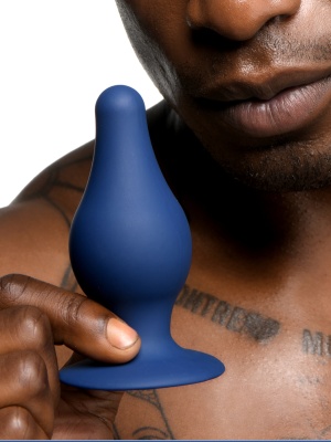 Squeeze-It - мягкая гибкая анальная пробка, L 10.4х4.6 см 