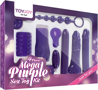 TOY JOY Mega Purple Sex Toy Kit - большой набор секс игрушек