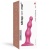 Strap-On-Me Dildo Plug Beads Framboise Metallic S - Фаллоимитатор, 12,8 см (розовый) 