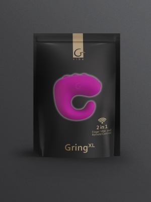 Вибрирующее кольцо и пульт управления Gvibe Gring XL - 2 в 1, 5х3.7 см 