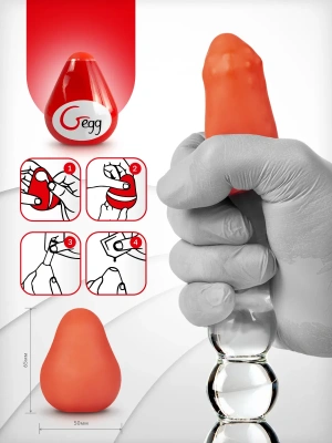 Gegg Red - Мастурбатор яйцо, 6.5х5 см