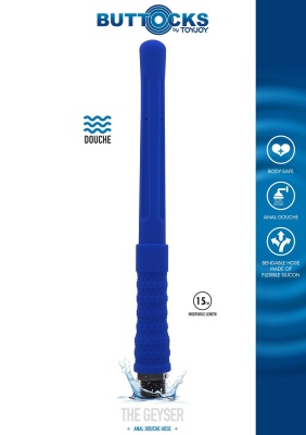 Toy Joy The Geyser Anal Douche - анальная насадка для душа, 27х2.5 см (синий)