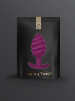 Витая анальная пробка для ношения Gplug Twist 2, 10.5х3.9 см 