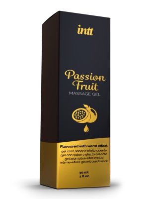Intt Passion Fruit Massage Gel - Съедобный гель для интимного массажа, 30 мл (маракуйя)