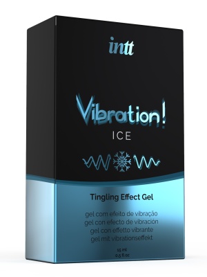 Intt Vibration Ice - Жидкий интимный гель с эффектом вибрации Мята, 15 мл