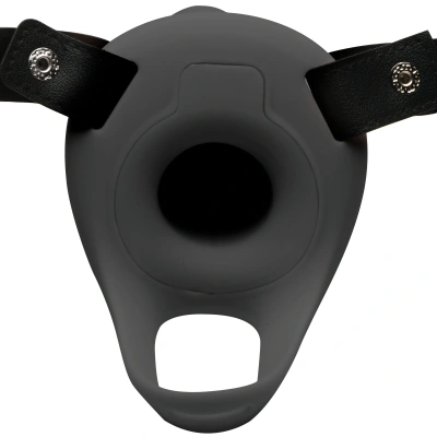 Size Matters - полый страпон фаллопротез с вибрацией, 16х4.3 см