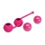 Kegel Tighten Up III Pretty Love Baile - Шарики вагинальные на плотной силиконовой сцепке из коллекции, 3.5 см (розовый)