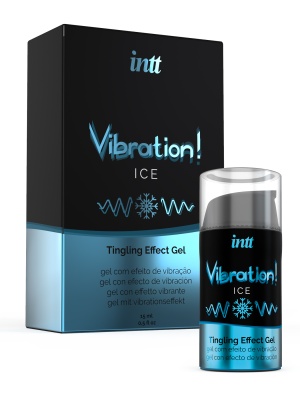 Intt Vibration Ice - Жидкий интимный гель с эффектом вибрации Мята, 15 мл