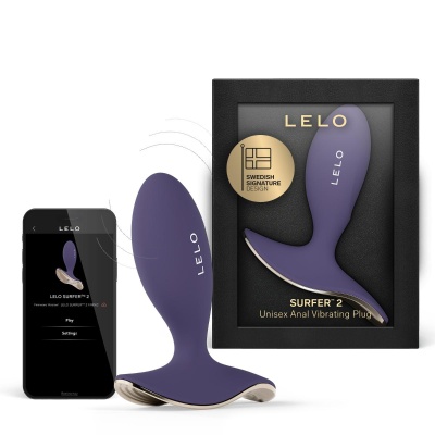 Анальная вибропробка со смарт управлением LELO Surfer 2 