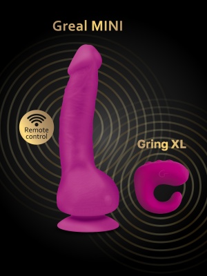 Вибрирующее кольцо и пульт управления Gvibe Gring XL - 2 в 1, 5х3.7 см 