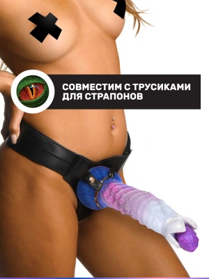 Большой рельефный дилдо, 29.2х7.4 см 