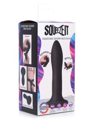 Squeeze-It - гибкий силиконовый фаллоимитатор, 13.5х3.1 см