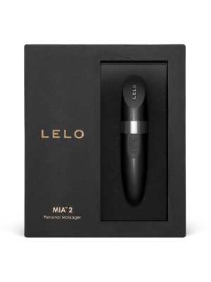 Lelo Mia 2 мини-вибратор для клитора в форме губной помады, 11х2.2 см (чёрный) 