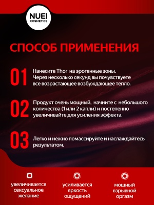 Thor Fire Gel - унисекс усилитель оргазма, набор 20 шт по 10 мл